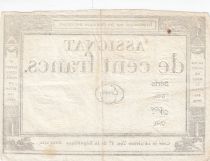 France 100 Francs - 18 Nivose An III - (07.01.1795) - Sign. Emery - P.A.78 - Serial 640