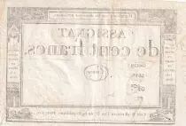 France 100 Francs - 18 Nivose An III - (07.01.1795) - Sign. Emery - Serial 1611 - P.78