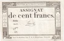 France 100 Francs - 18 Nivose An III - (07.01.1795) - Sign. Farcy - P.A.78 - Serial 3117