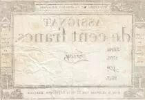 France 100 Francs - 18 Nivose An III - (07.01.1795) - Sign. Farcy - Serial 1703