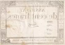 France 100 Francs - 18 Nivose An III - (07.01.1795) - Sign. Farcy - Serial 1730 - P.78