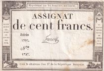 France 100 Francs - 18 Nivose An III - (07.01.1795) - Sign. Farcy - Série 1703 - L.173