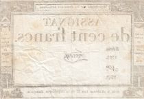 France 100 Francs - 18 Nivose An III - (07.01.1795) - Sign. Farcy- Série 1703