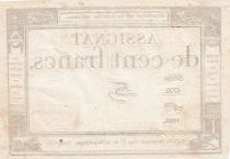 France 100 Francs - 18 Nivose An III - (07.01.1795) - Sign. Feze - L.173 - Série 4799