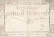 France 100 Francs - 18 Nivose An III - (07.01.1795) - Sign. Feze - Serial 1733