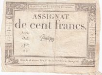 France 100 Francs - 18 Nivose An III - (07.01.1795) - Sign. Gautry - P.A.78 - Serial 4785
