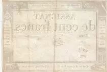 France 100 Francs - 18 Nivose An III - (07.01.1795) - Sign. Gibier - P.A.78 - Serial 591