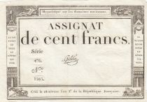 France 100 Francs - 18 Nivose An III - (07.01.1795) - Sign. Gibier - Serial 476