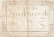 France 100 Francs - 18 Nivose An III - (07.01.1795) - Sign. Gibier - Serial 591