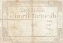 France 100 Francs - 18 Nivose An III - (07.01.1795) - Sign. Gibier - Serial 591