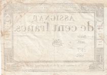 France 100 Francs - 18 Nivose An III - (07.01.1795) - Sign. Gibier - Série 2837