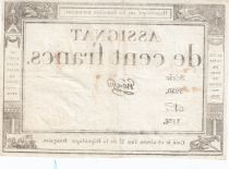 France 100 Francs - 18 Nivose An III - (07.01.1795) - Sign. Gros - Serial 3920