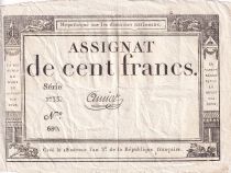 France 100 Francs - 18 Nivose An III - (07.01.1795) - Sign. Guyot - L.173