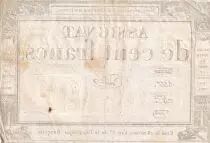 France 100 Francs - 18 Nivose An III - (07.01.1795) - Sign. Guyot - S&eacute;rie 1567