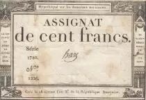 France 100 Francs - 18 Nivose An III - (07.01.1795) - Sign. Haze  - Série 1780