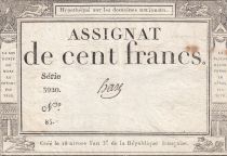 France 100 Francs - 18 Nivose An III - (07.01.1795) - Sign. Haze - L.173 - Série 3920