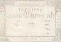 France 100 Francs - 18 Nivose An III - (07.01.1795) - Sign. Haze - Serial  3920