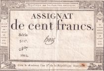 France 100 Francs - 18 Nivose An III - (07.01.1795) - Sign. Haze - Serial 3117 - P.78