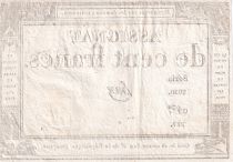 France 100 Francs - 18 Nivose An III - (07.01.1795) - Sign. Haze - Serial 3920 - P.78