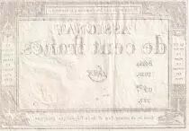 France 100 Francs - 18 Nivose An III - (07.01.1795) - Sign. Haze - Serial 3920 - P.78