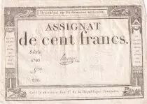 France 100 Francs - 18 Nivose An III - (07.01.1795) - Sign. Henry - S&eacute;rie 4799