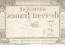 France 100 Francs - 18 Nivose An III - (07.01.1795) - Sign. Lassia - Serial  84