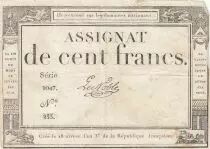 France 100 Francs - 18 Nivose An III - (07.01.1795) - Sign. Le Noble - S&eacute;rie 1047