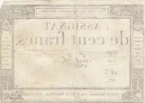 France 100 Francs - 18 Nivose An III - (07.01.1795) - Sign. Le Noble - S&eacute;rie 1047