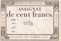 France 100 Francs - 18 Nivose An III - (07.01.1795) - Sign. Lehord - Serial 1071 - P.78