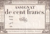 France 100 Francs - 18 Nivose An III - (07.01.1795) - Sign. Lehord - Serial 3420 - P.78