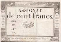 France 100 Francs - 18 Nivose An III - (07.01.1795) - Sign. Lenoble - Serial 532 - P.78