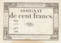 France 100 Francs - 18 Nivose An III - (07.01.1795) - Sign. Malter - Serial 1573
