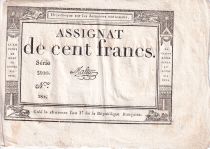 France 100 Francs - 18 Nivose An III - (07.01.1795) - Sign. Malter - Serial 3920