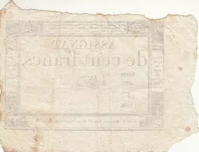 France 100 Francs - 18 Nivose An III - (07.01.1795) - Sign. Mane - Serial 4271