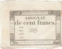 France 100 Francs - 18 Nivose An III - (07.01.1795) - Sign. Masse - S&eacute;rie 3932
