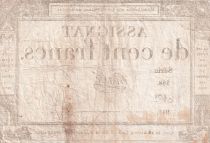 France 100 Francs - 18 Nivose An III - (07.01.1795) - Sign. Masset - Série 588 - L.173