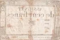 France 100 Francs - 18 Nivose An III - (07.01.1795) - Sign. Moret - Serial 2100 - P.78