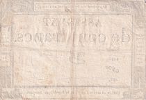 France 100 Francs - 18 Nivose An III - (07.01.1795) - Sign. Moret - Serial 4482 - P.78