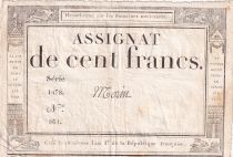 France 100 Francs - 18 Nivose An III - (07.01.1795) - Sign. Morin - Serial 1478-861 - P.78