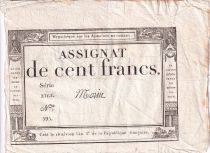 France 100 Francs - 18 Nivose An III - (07.01.1795) - Sign. Morin - Serial 2162