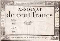 France 100 Francs - 18 Nivose An III - (07.01.1795) - Sign. Ogé  - Serial 859 - P.78