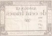 France 100 Francs - 18 Nivose An III - (07.01.1795) - Sign. Og&eacute;  - Serial 859 - P.78