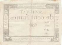 France 100 Francs - 18 Nivose An III - (07.01.1795) - Sign. Ogé - Serial 1609