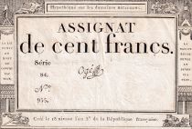 France 100 Francs - 18 Nivose An III - (07.01.1795) - Sign. Ogé - Série 84 - L.173