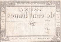 France 100 Francs - 18 Nivose An III - (07.01.1795) - Sign. Ogé - Série 859 - L.173