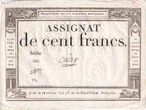 France 100 Francs - 18 Nivose An III - (07.01.1795) - Sign. Oudry - Serial 502