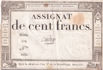 France 100 Francs - 18 Nivose An III - (07.01.1795) - Sign. Oudry - Série 518 - L.173
