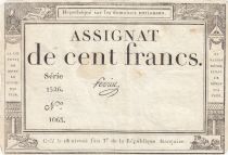 France 100 Francs - 18 Nivose An III - (07.01.1795) - Sign. Perrin  - Serial 1526