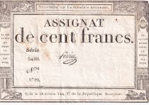 France 100 Francs - 18 Nivose An III - (07.01.1795) - Sign. Perrin - Série 3420 - L.173