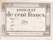 France 100 Francs - 18 Nivose An III - (07.01.1795) - Sign. Pierre - Série 1092